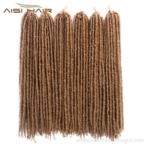 Aisi Hair 16 Inch Dreadlocks Crochet Braids Soft Goddess Faux Locs Crochet Hair Synthetic Braiding Hair 20 Inch Dreadlocks Braid